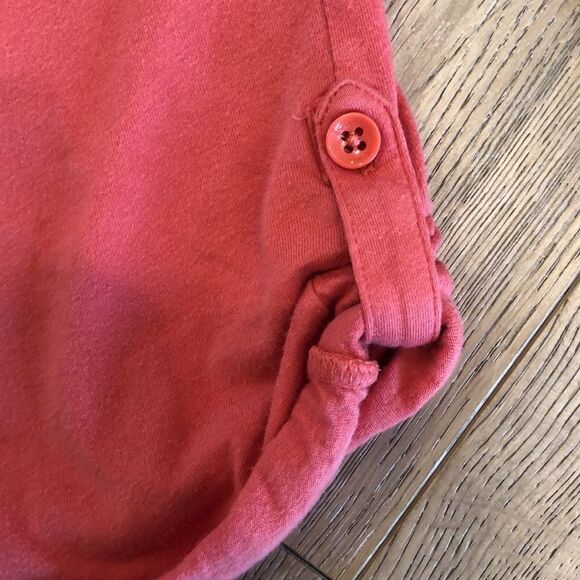 Gap Kids Salmon Long Sleeved Tee with Sequins and Flowers, Girls 8 - Picture 3 of 6